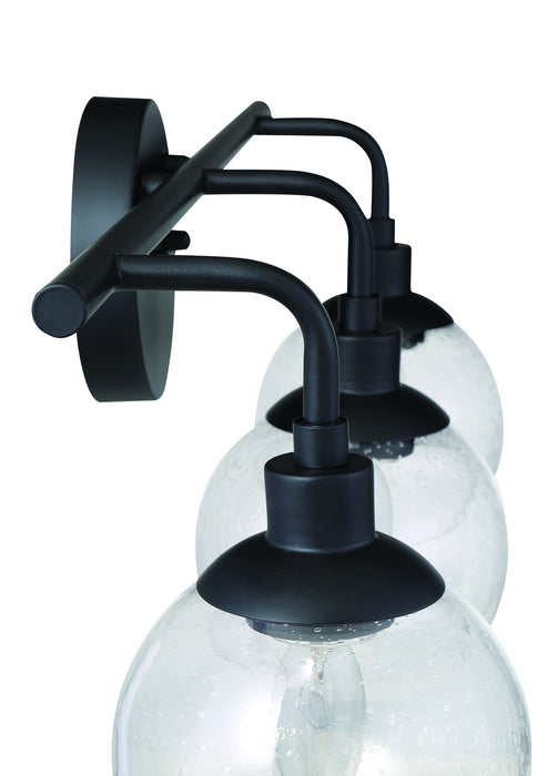 Craftmade 53303-FB Three Light Vanity, Flat Black