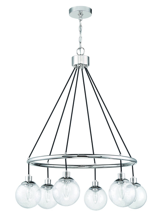 Craftmade 53326-CH Six Light Chandelier, Chrome