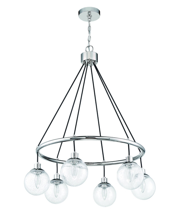 Craftmade 53326-CH Six Light Chandelier, Chrome