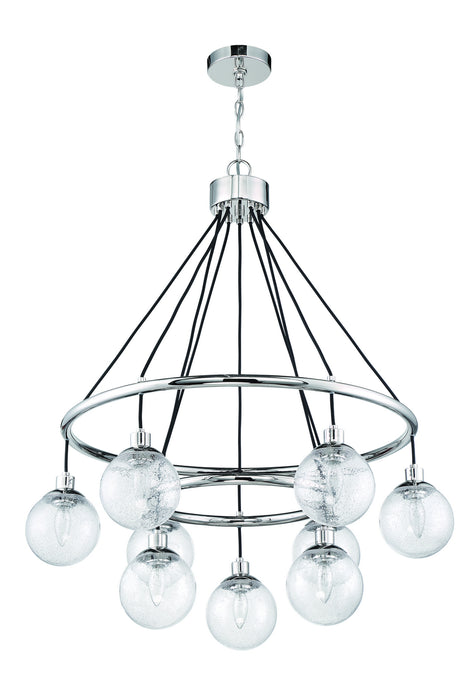 Craftmade 53329-CH Nine Light Chandelier, Chrome