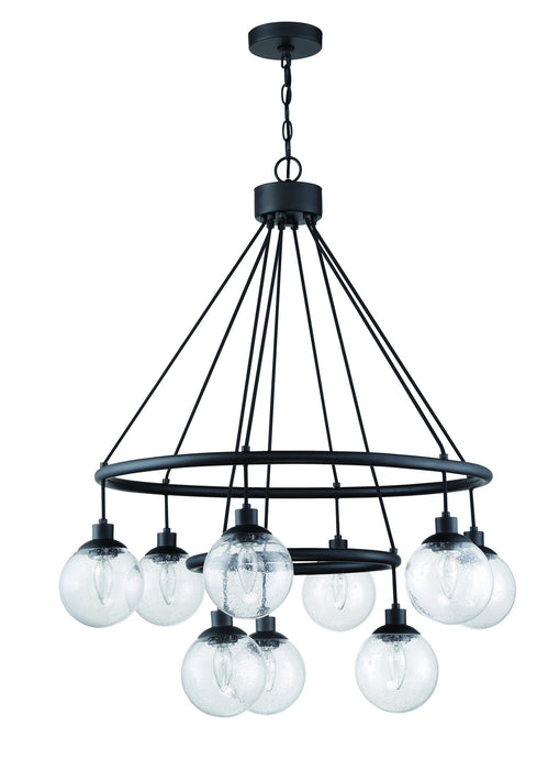 Craftmade 53329-FB Nine Light Chandelier, Flat Black
