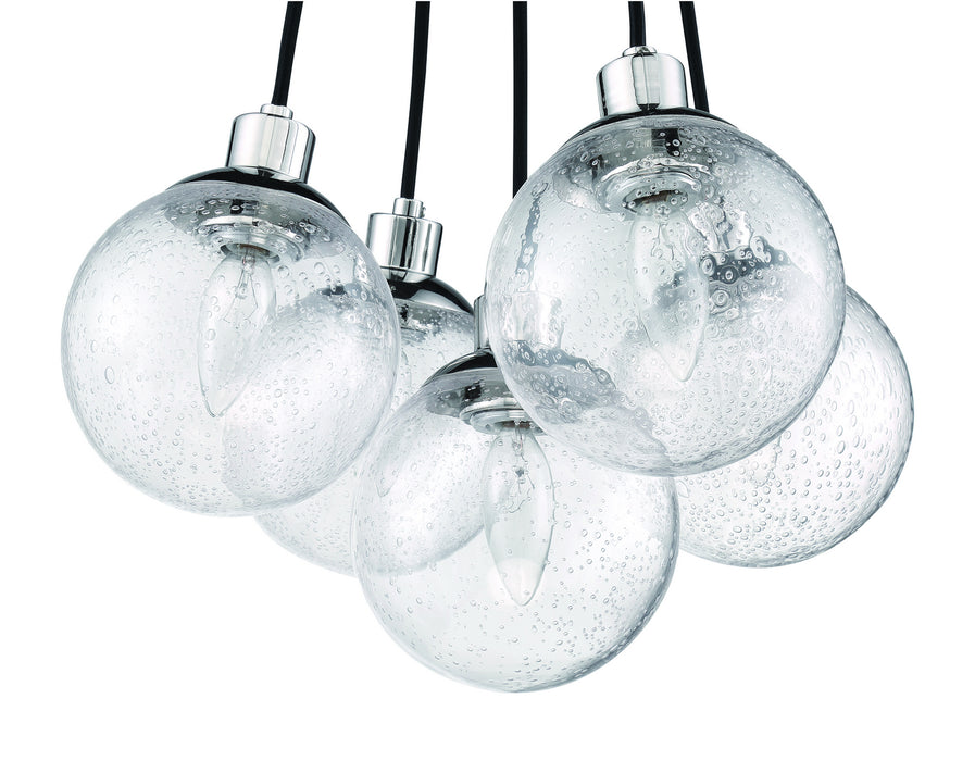 Craftmade 53395-CH Five Light Pendant, Chrome