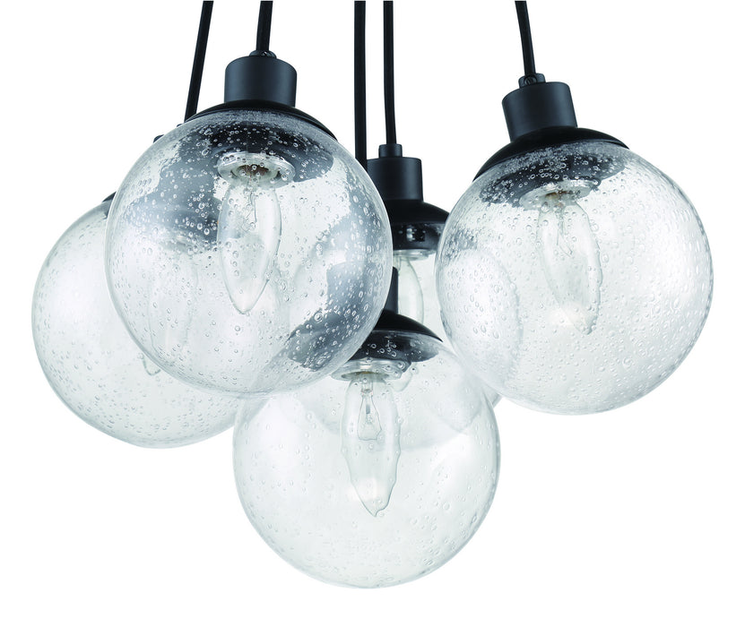 Craftmade 53395-FB Five Light Pendant, Flat Black