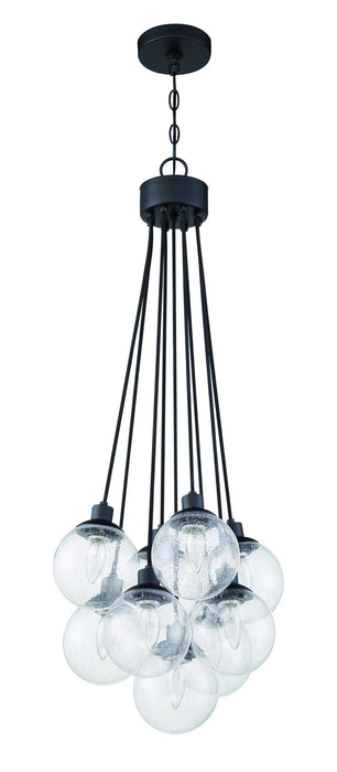 Craftmade 53399-FB Nine Light Pendant, Flat Black