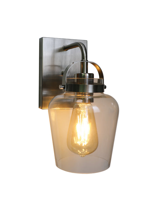 Craftmade 53501-BNK One Light Wall Sconce, Brushed Polished Nickel