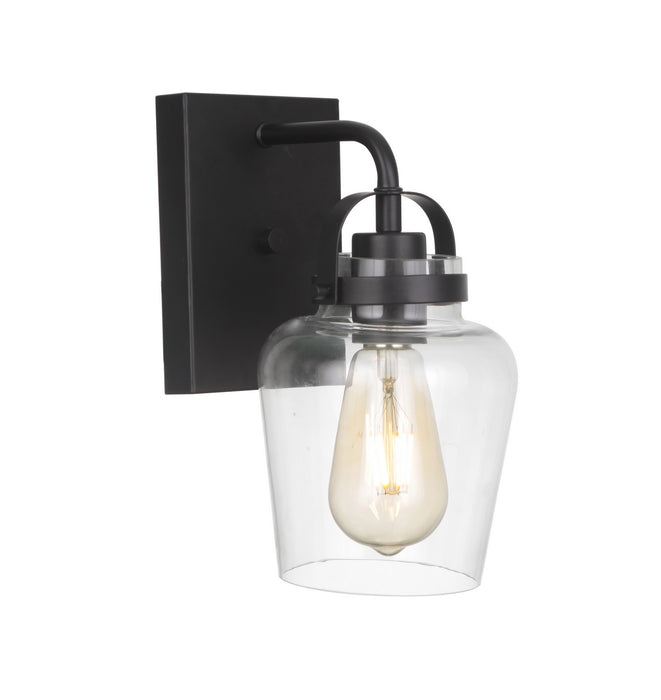 Craftmade 53501-FB One Light Wall Sconce, Flat Black