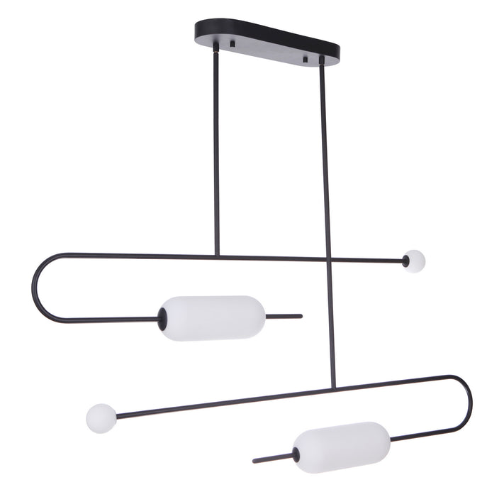 Craftmade 53874-FB-LED LED Island Pendant, Flat Black