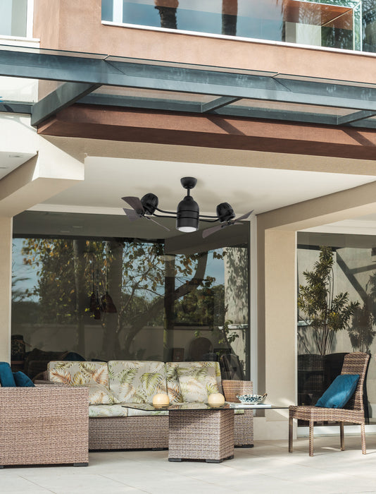 Craftmade BW250FB6 18"Ceiling Fan, Flat Black