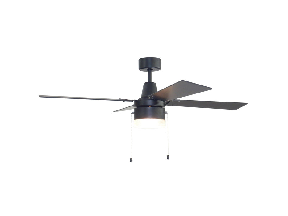 Craftmade DAL48FB4 48" Ceiling Fan, Flat Black