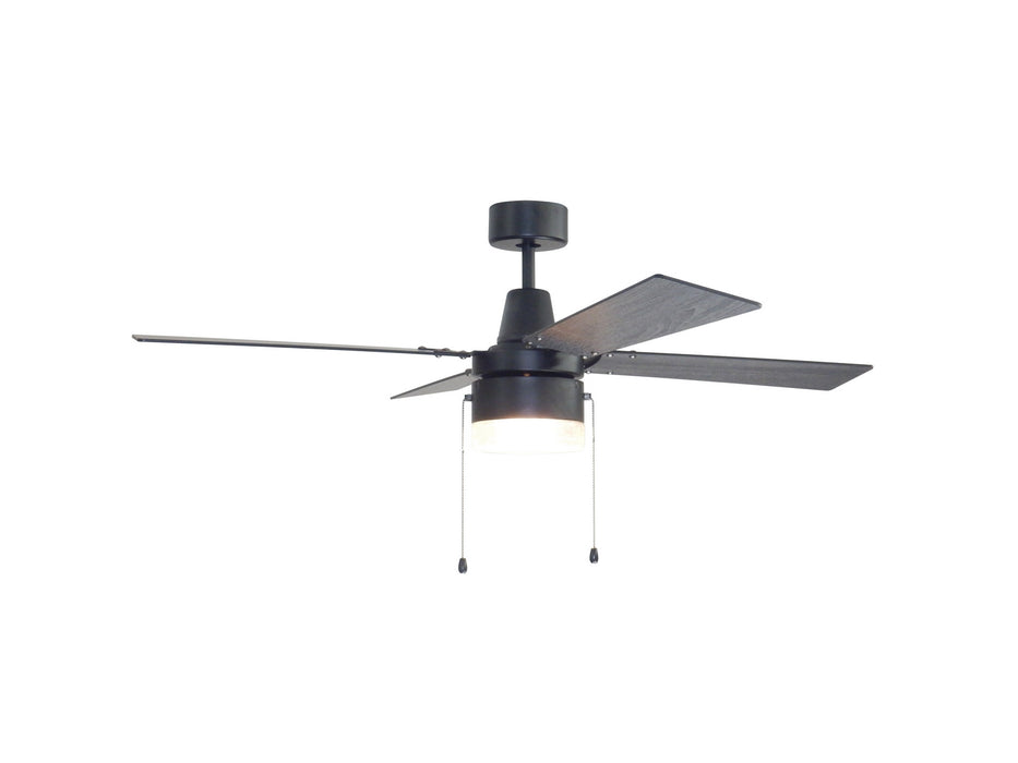 Craftmade DAL48FB4 48" Ceiling Fan, Flat Black