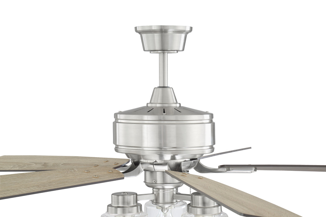 Craftmade KTE52BNK5 52" Ceiling Fan, Brushed Polished Nickel