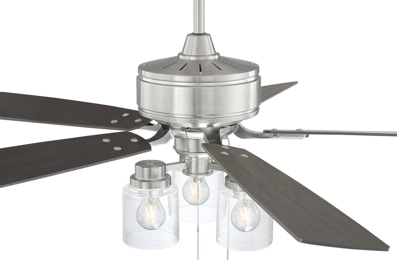 Craftmade KTE52BNK5 52" Ceiling Fan, Brushed Polished Nickel