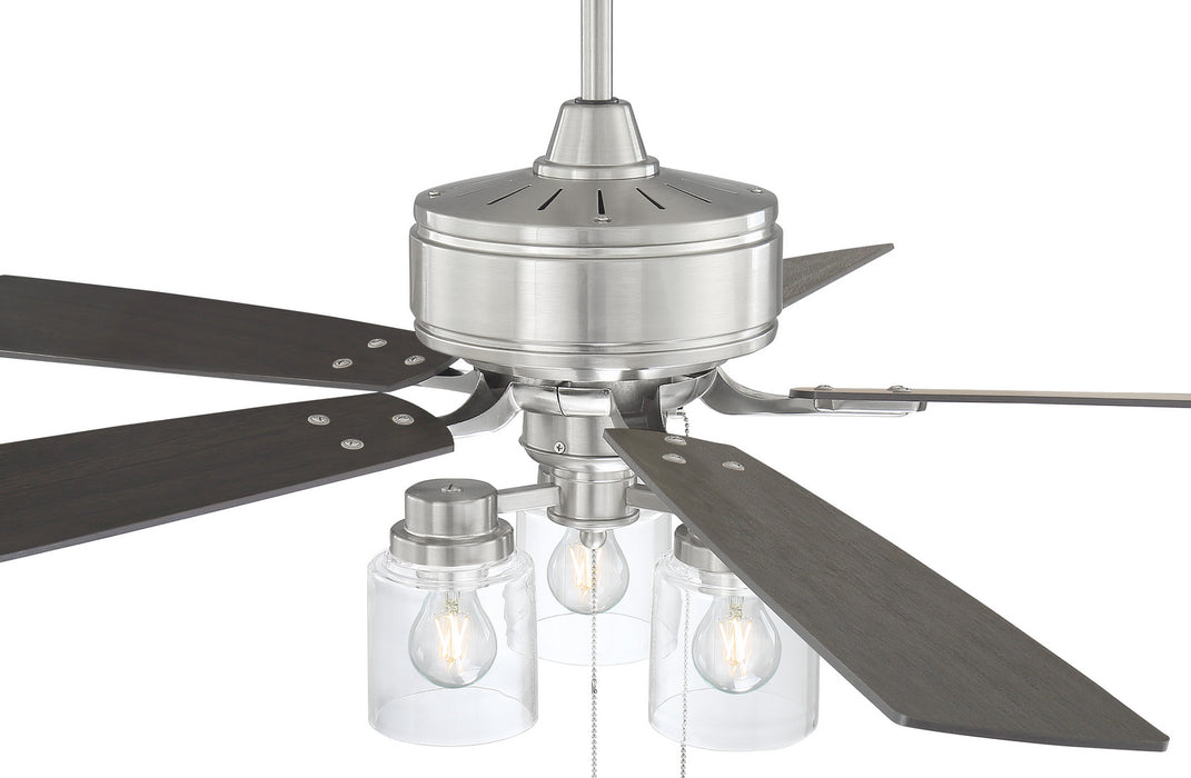 Craftmade KTE52BNK5 52" Ceiling Fan, Brushed Polished Nickel