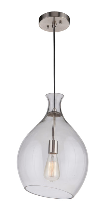Craftmade P951BNK1 One Light Pendant, Brushed Polished Nickel