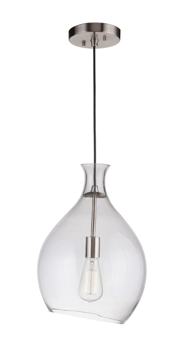 Craftmade P951BNK1 One Light Pendant, Brushed Polished Nickel