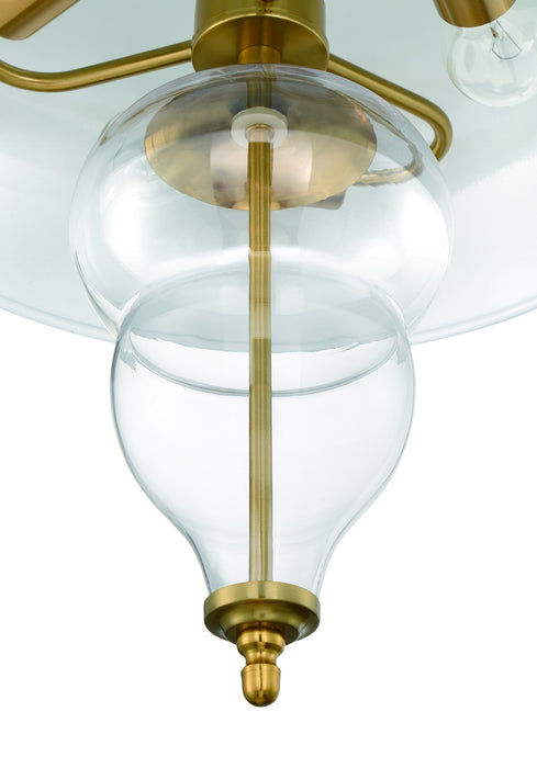 Craftmade P955SB3 Three Light Pendant, Satin Brass