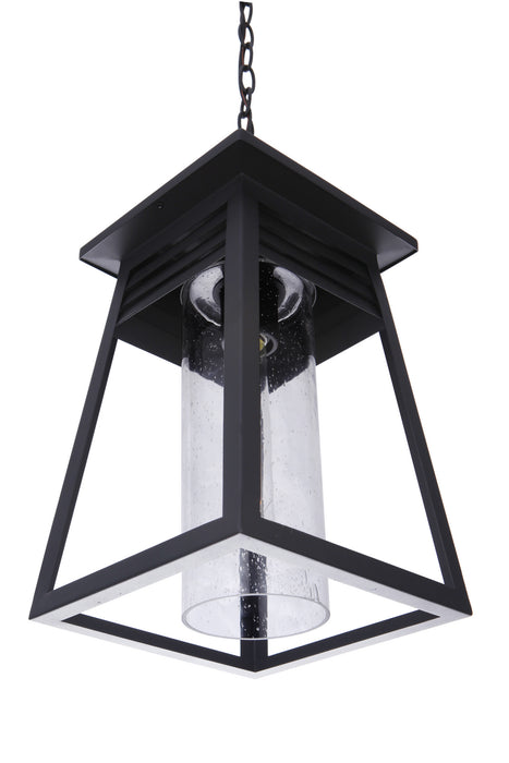 Craftmade ZA2721-TB One Light Outdoor Pendant, Textured Black