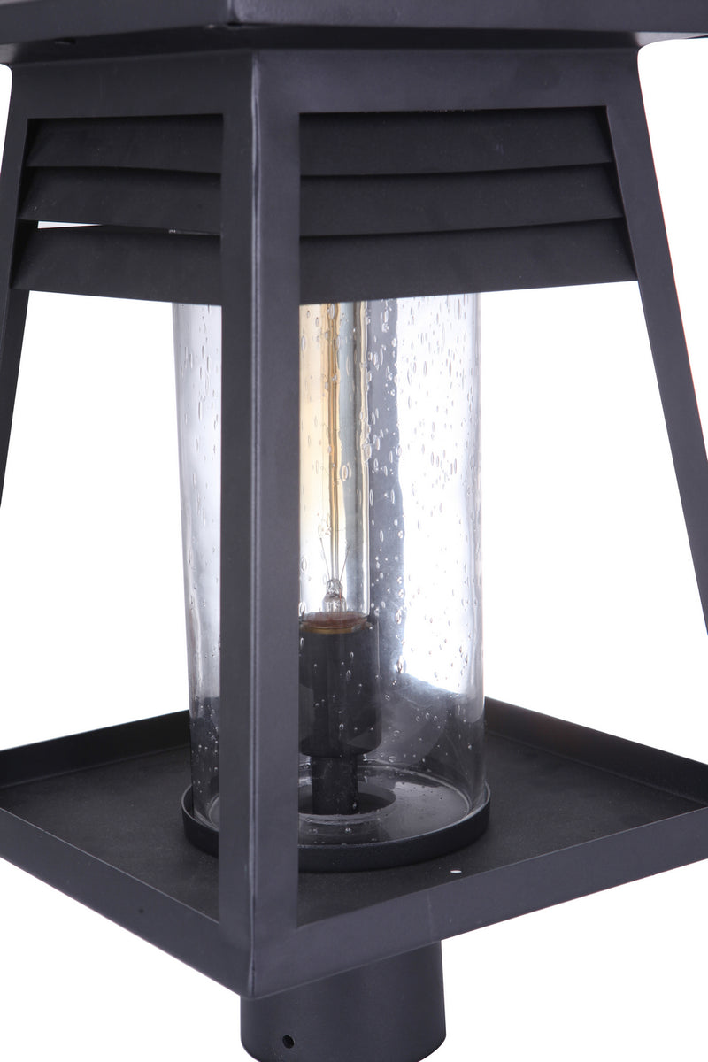 Craftmade ZA2725-TB One Light Outdoor Post Mount, Textured Black