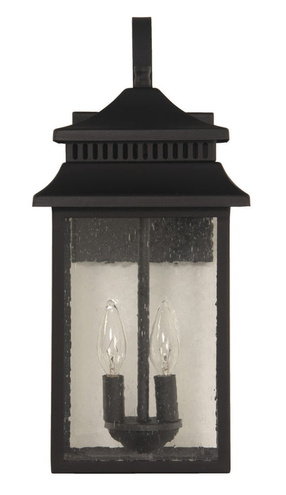 Craftmade ZA3114-TB Two Light Outdoor Wall Mount, Textured Black