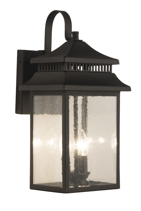 Craftmade ZA3124-TB Three Light Outdoor Wall Mount, Textured Black