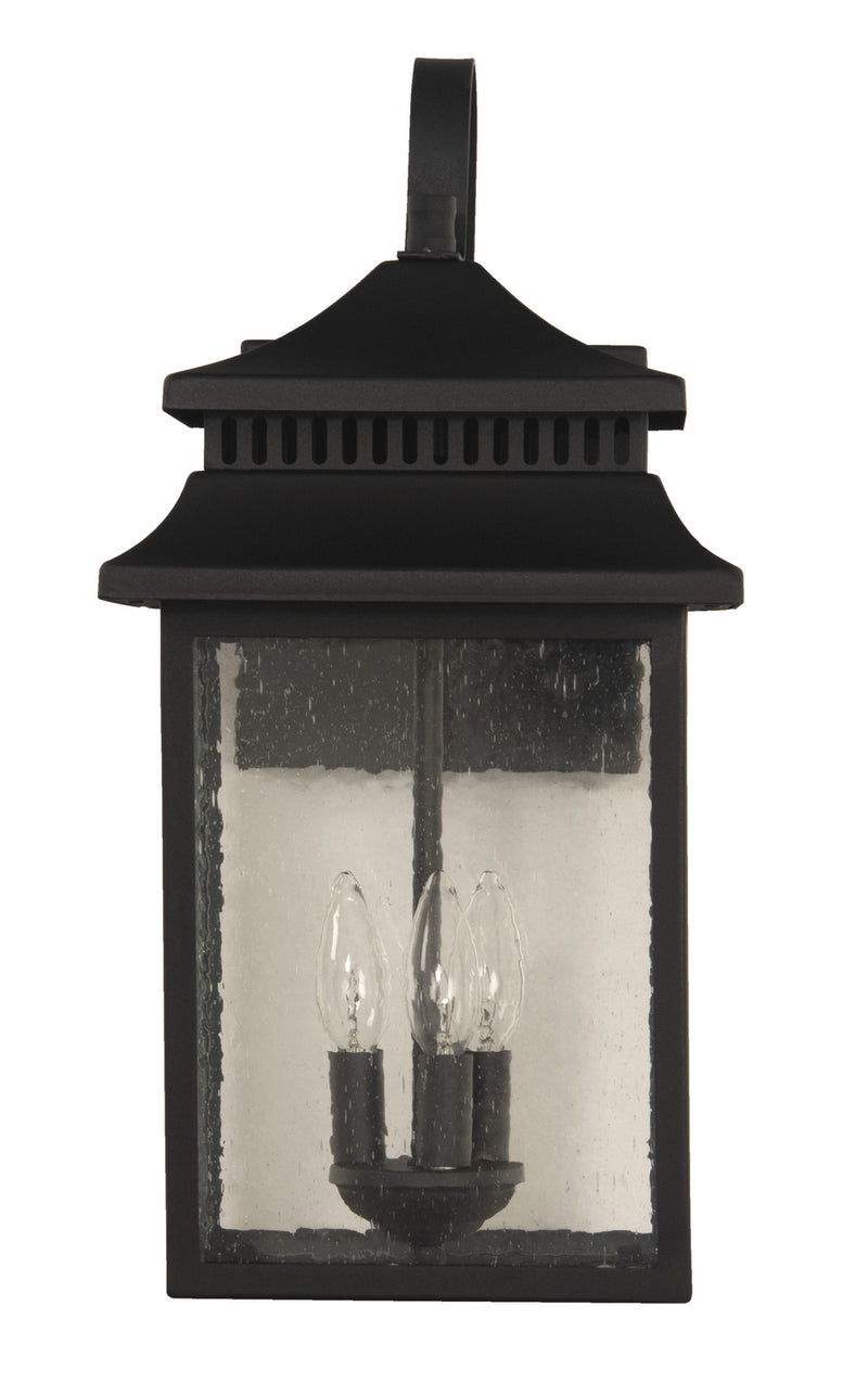 Craftmade ZA3124-TB Three Light Outdoor Wall Mount, Textured Black