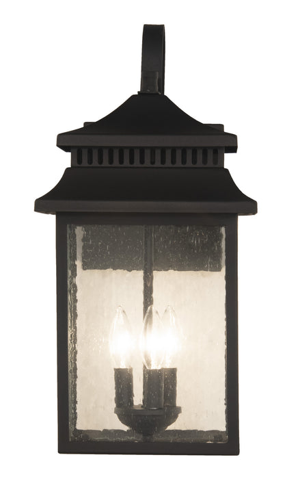 Craftmade ZA3124-TB Three Light Outdoor Wall Mount, Textured Black