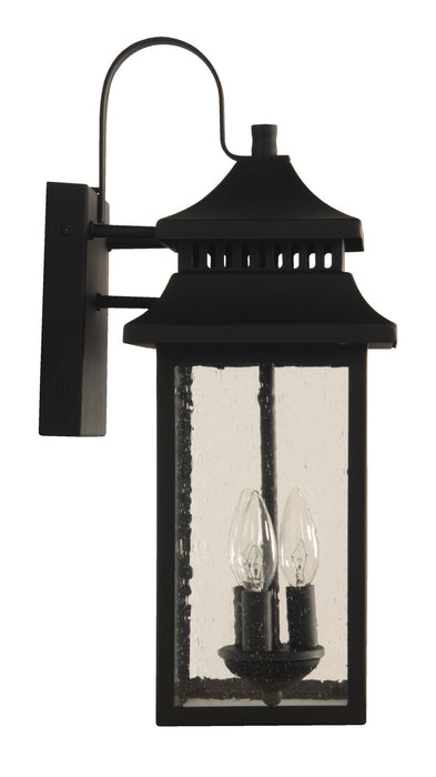 Craftmade ZA3124-TB Three Light Outdoor Wall Mount, Textured Black