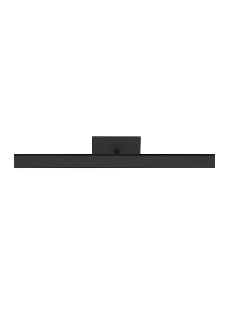 Visual Comfort Modern 700DES18B-LED930 LED Wall Sconce, Nightshade Black