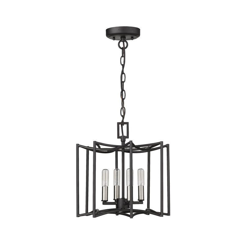 Acclaim Lighting IN10050BK Four Light Pendant, Matte Black
