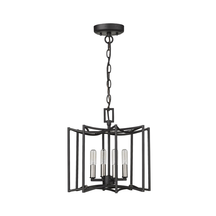 Acclaim Lighting IN10050BK Four Light Pendant, Matte Black