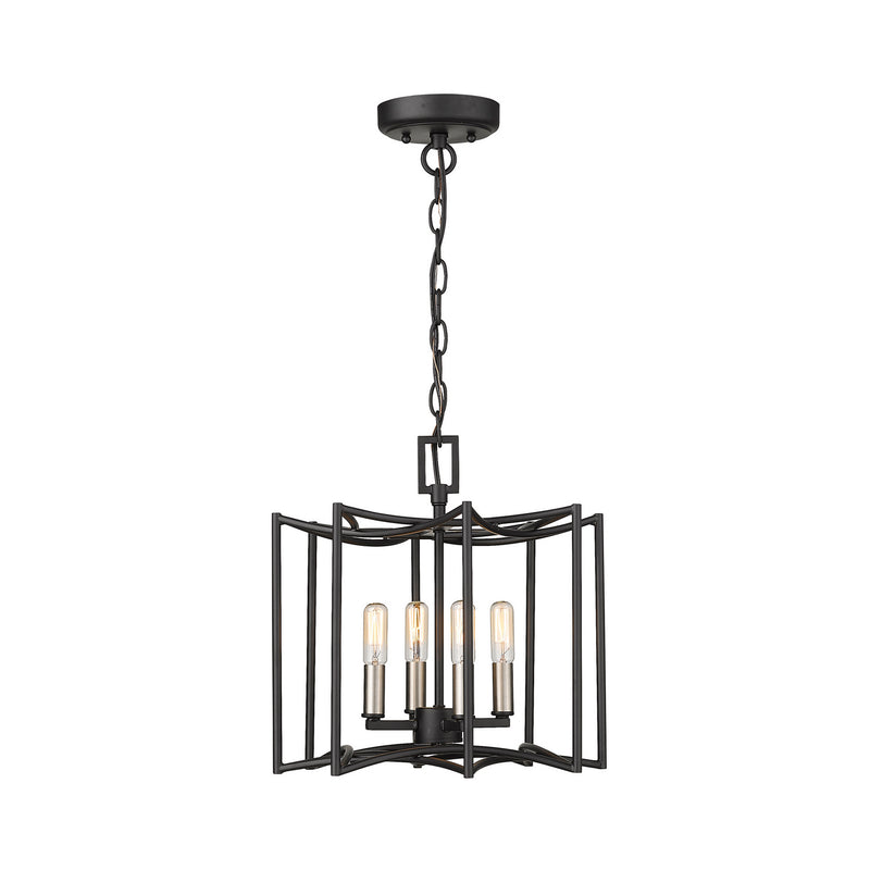 Acclaim Lighting IN10050BK Four Light Pendant, Matte Black