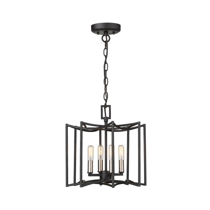 Acclaim Lighting IN10050BK Four Light Pendant, Matte Black
