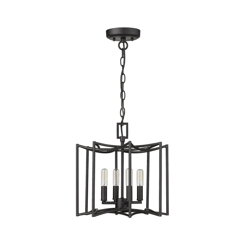 Acclaim Lighting IN10050BK Four Light Pendant, Matte Black