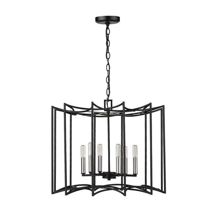 Acclaim Lighting IN10051BK Eight Light Pendant, Matte Black