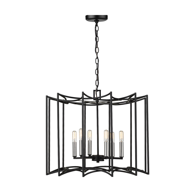 Acclaim Lighting IN10051BK Eight Light Pendant, Matte Black