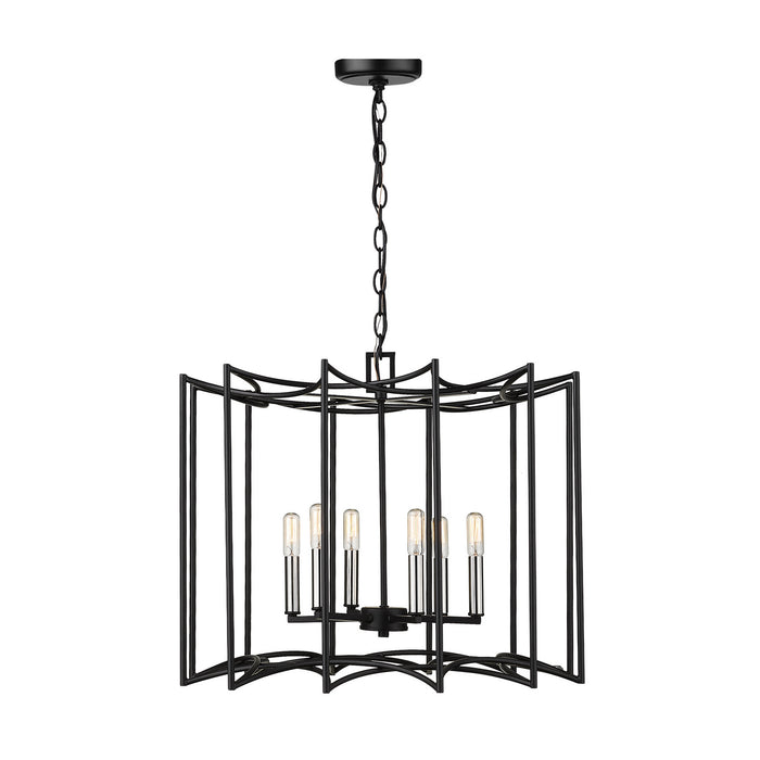 Acclaim Lighting IN10051BK Eight Light Pendant, Matte Black