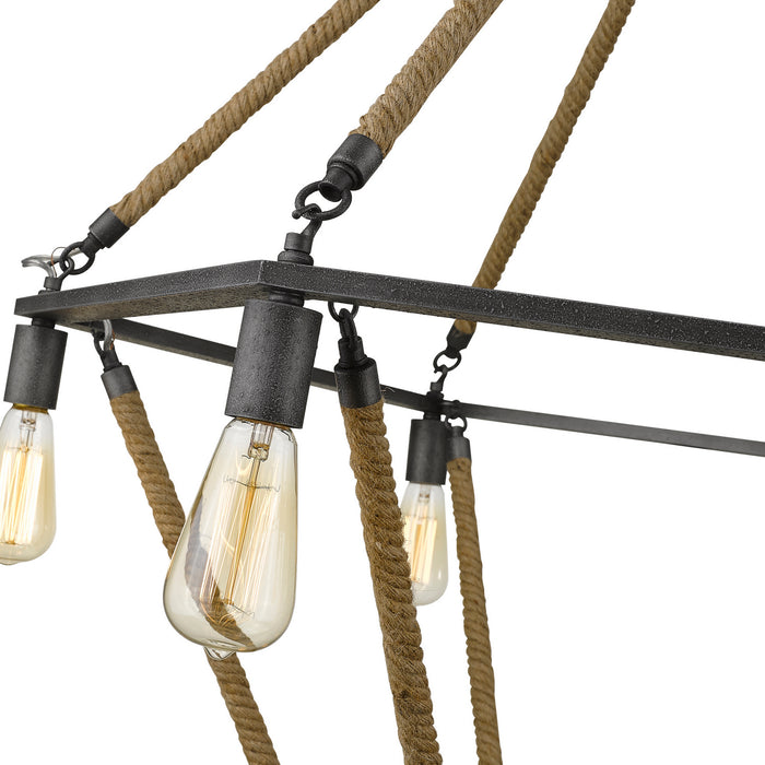 Acclaim Lighting IN10056AGY 12 Light Chandelier, Antique Gray