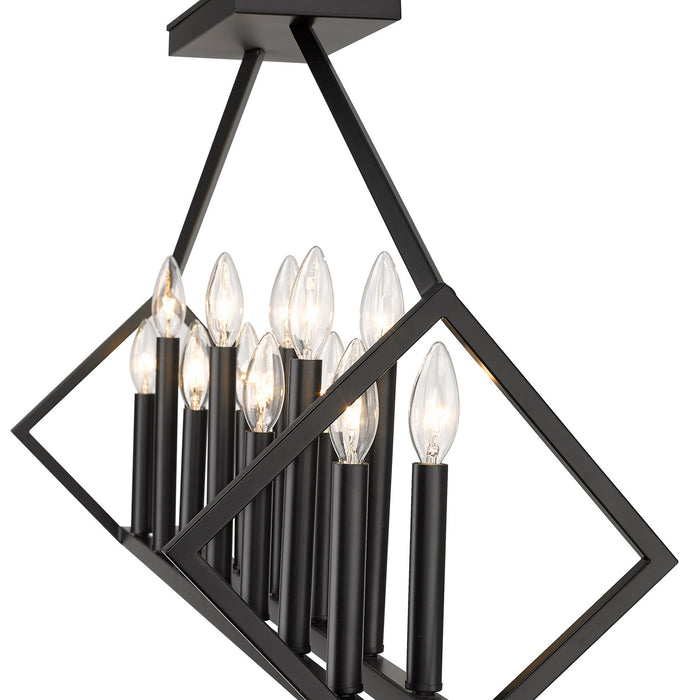 Acclaim Lighting IN20010BK 14 Light Island Pendant, Matte Black
