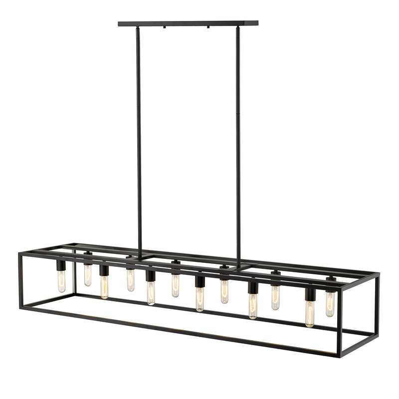 Acclaim Lighting IN21003BK 12 Light Island Pendant, Matte Black