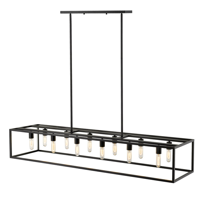 Acclaim Lighting IN21003BK 12 Light Island Pendant, Matte Black