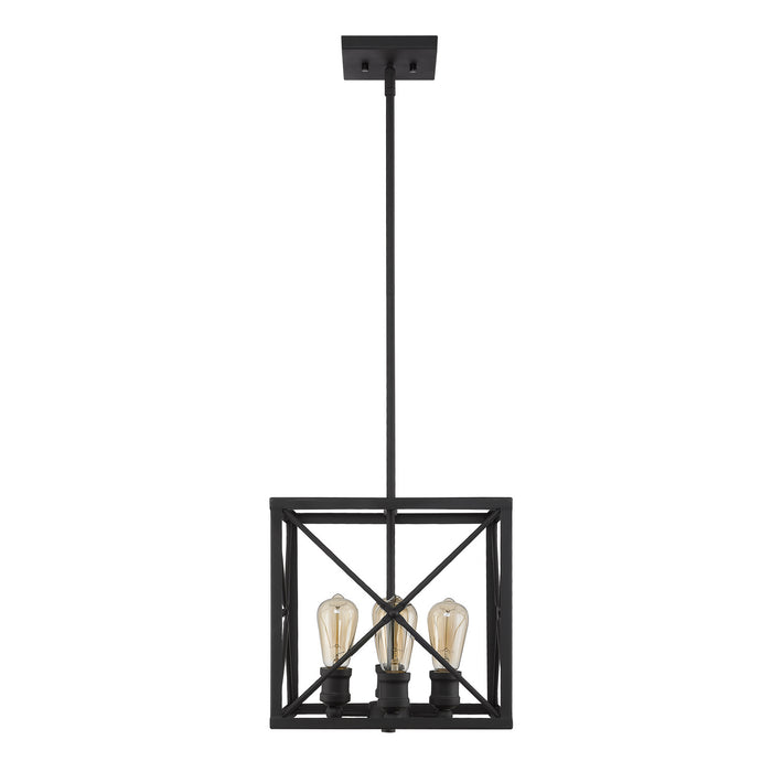 Acclaim Lighting IN21121BK Four Light Pendant, Matte Black