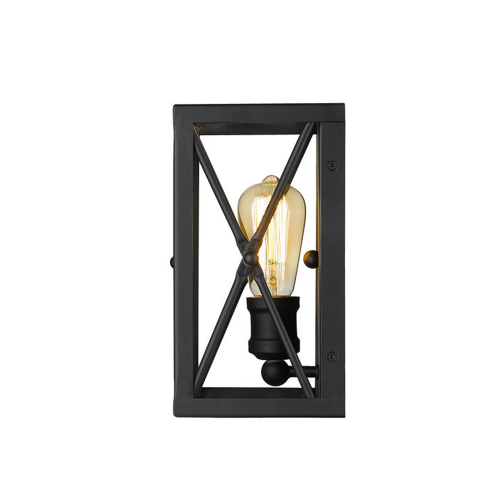 Acclaim Lighting IN41120BK One Light Wall Sconce, Matte Black
