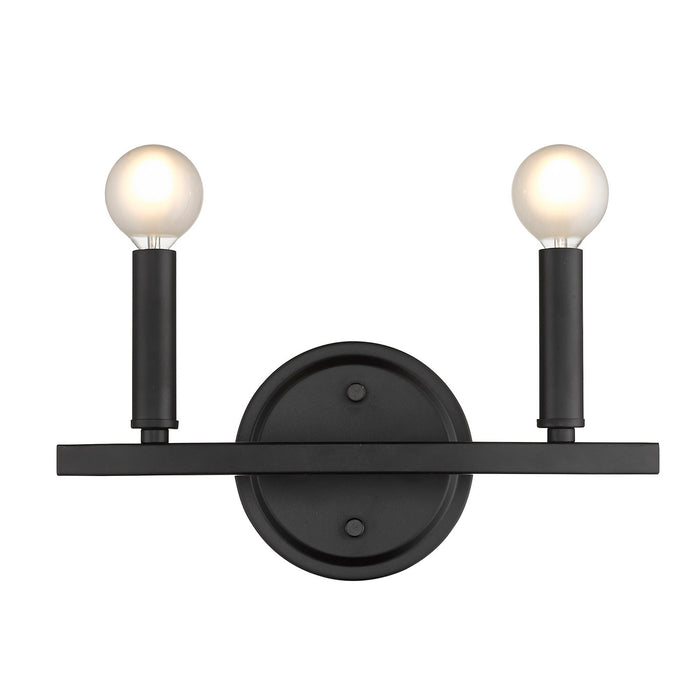Acclaim Lighting IN41154BK Two Light Vanity, Matte Black