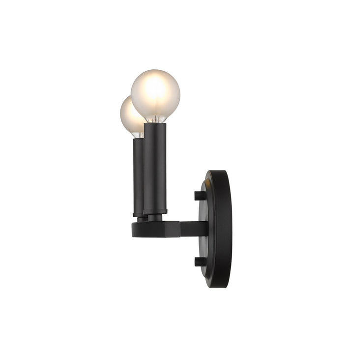 Acclaim Lighting IN41154BK Two Light Vanity, Matte Black