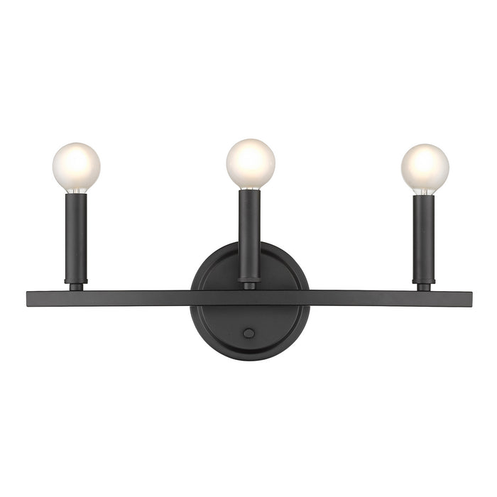Acclaim Lighting IN41155BK Three Light Vanity, Matte Black