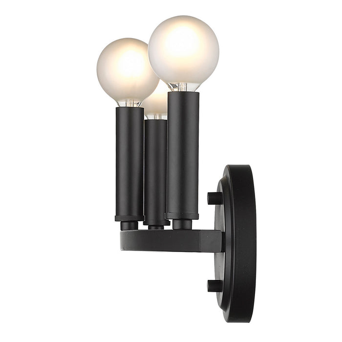 Acclaim Lighting IN41155BK Three Light Vanity, Matte Black