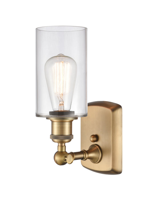 Innovations 516-1W-BB-G802 One Light Wall Sconce, Brushed Brass