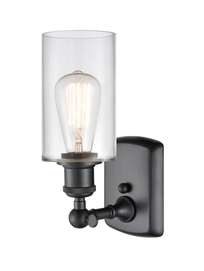 Innovations 516-1W-BK-G802 One Light Wall Sconce, Matte Black