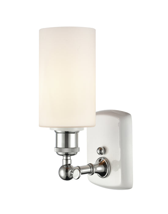 Innovations 516-1W-WPC-G801 One Light Wall Sconce, White Polished Chrome