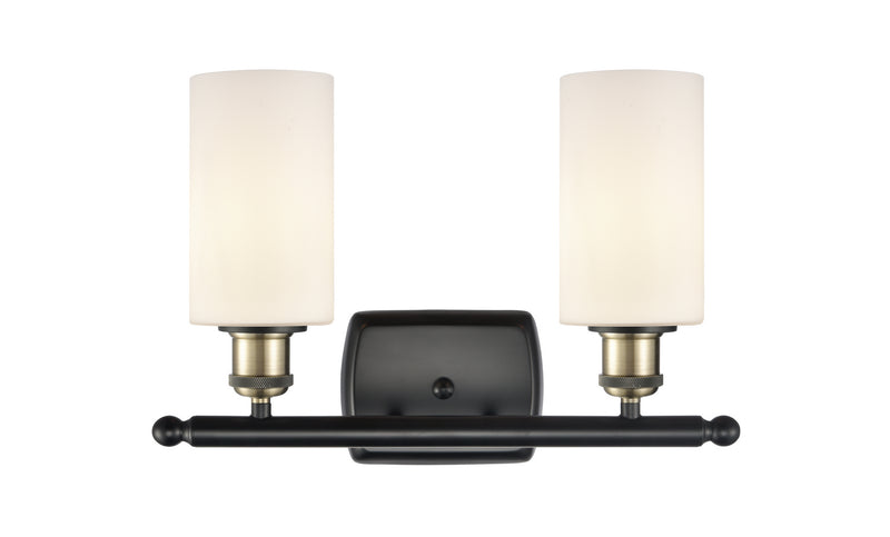 Innovations 516-2W-BAB-G801 Two Light Bath Vanity, Black Antique Brass